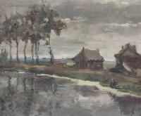 Николай Анисимович Щёлоков "На реке",1944 г.