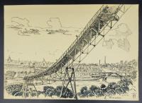 Игорь Васильевич Ткаченко "Москва с Ленинских гор", 17-6-1961 г. 