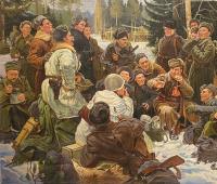 Н/Х «Отдых после боя» копия в уменьшенном виде. 