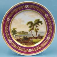 Тарелка живописная. Юсуповский фарфор, 1818-1823 гг.