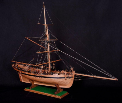 Изящная модель Британского куттера Alert 1777 года в масштабе 1/48.