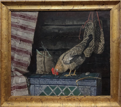 А. А. Жабский "Натюрморт с курицей", 1980 г. 