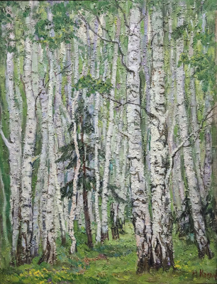 М.Л.Кеслер "Берёзовая роща".