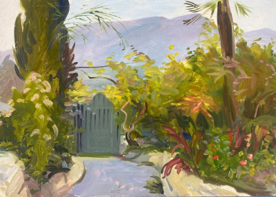 Крапивенцева Н.А. "Дворик в Гурзуфе".2004 г.