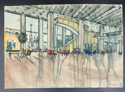 Игорь Васильевич Ткаченко "Дворец съездов. Москва." Март, 1962 год. 