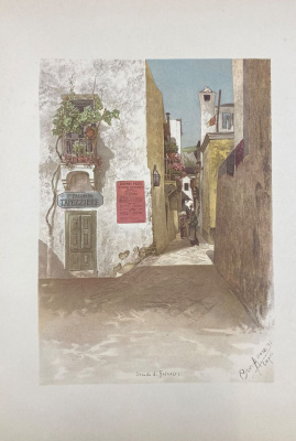 Capri von C.W.Allers. 53 факсимиле и 9 акварельных гравюр.