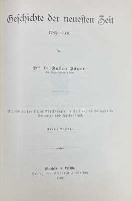 Oskar Jäger "Weltgeschichte: in vier Bänden".