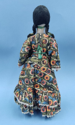 Кукла "Цыганка", 1950-е гг. Паричковая. Родной аутфит. СССР. 