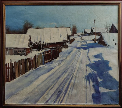 Н. Новик "Зимняя Деревня", 2001 год.