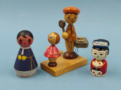 Детские игрушки из дерева, 1960-е годы.