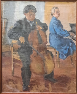 Ирина Фёдоровна Аристова "В Консерватории", 1949 год.