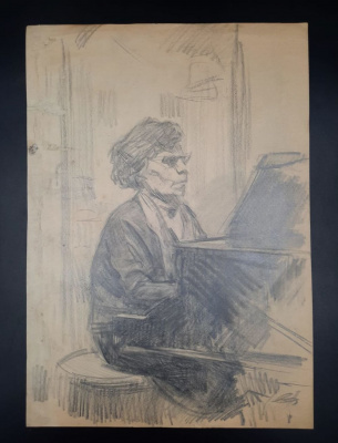 Бабицын В.А. "Августа Алексеевна Касторская-Каменская. Лёшина мама", 1958 г. 