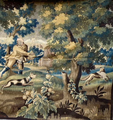 Шпалера "Волк и пастухи", XVII век.
