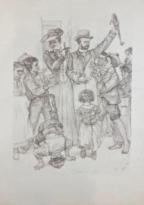 Capri von C.W.Allers. 53 факсимиле и 9 акварельных гравюр.