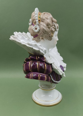 Бюст "Елизавета I", "Meissen", конец XIX века.