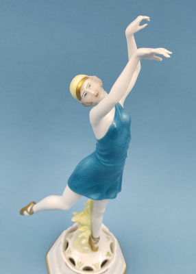Фарфоровая фигурка "Танцовщица в пуантах"."Rosenthal", Ар-Деко, 1920-е годы.