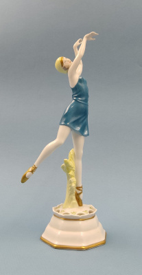 Фарфоровая фигурка "Танцовщица в пуантах"."Rosenthal", Ар-Деко, 1920-е годы.