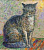 Воробьёв.А. "Сидящая кошка" 1992 год. 