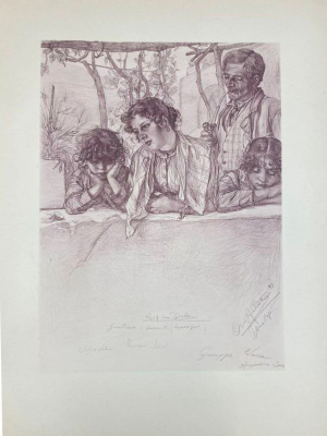 Capri von C.W.Allers. 53 факсимиле и 9 акварельных гравюр.