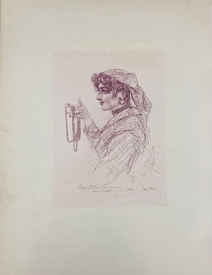 Capri von C.W.Allers. 53 факсимиле и 9 акварельных гравюр.
