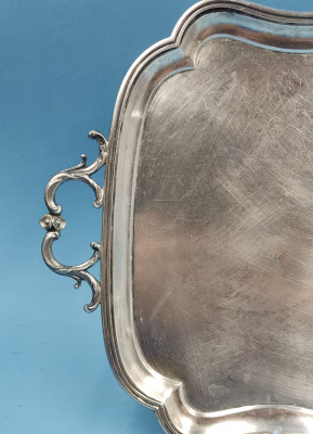 Серебряный поднос. Царская Россия, 1870 г.