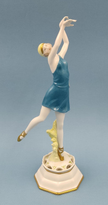 Фарфоровая фигурка "Танцовщица в пуантах"."Rosenthal", Ар-Деко, 1920-е годы.