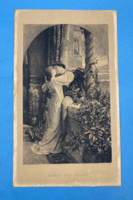 Гравюра "Ромео и Джульетта", конец XIX в. "Romeo and Juliet". Illustrator F.Dicksee. Cassel&Company Limited, London, 1884. Illustrator Sir Francis Bernard Dicksee.