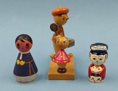 Детские игрушки из дерева, 1960-е годы.
