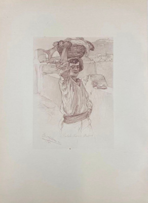 Capri von C.W.Allers. 53 факсимиле и 9 акварельных гравюр.