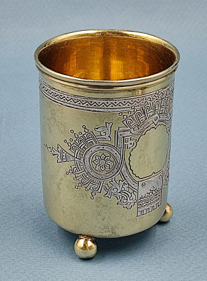 Чарка в Русском стиле. 1895 год. 84 пр. серебра (В.А).