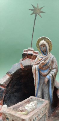 Авторская скульптура "Рождество". Н. А. Воронова. 