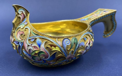 Ковш в эмалях. Мария Семенова, Москва, 1896-1908 гг. 