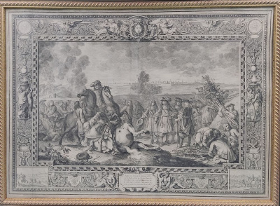 Гравюра "Осада крепости Дуэ королём Франции Людовиком XIV, в 1667 году, во время Деволюционной войны".