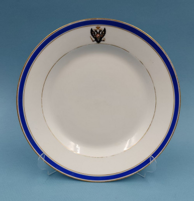 Тарелка из Зимнедворского сервиза "ИФЗ", 1899 г.