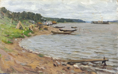 Бычко́в В. П. "На реке", 1913 год.