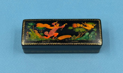 Палехская лаковая шкатулка «Садко», 1975 г.