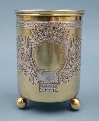 Чарка в Русском стиле. 1895 год. 84 пр. серебра (В.А).