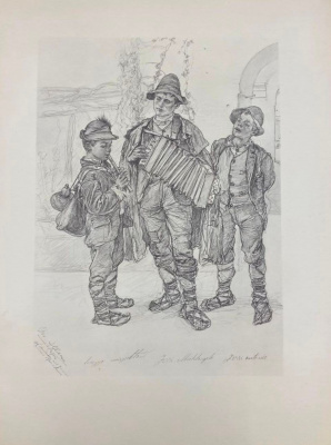 Capri von C.W.Allers. 53 факсимиле и 9 акварельных гравюр.