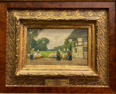 Академик АХ Виктор И.Зарубин(1866-1928) "Цветочный базар". 