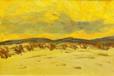 Фёдор Валентинович Помелов "Закат",1994 год.  Из собрания Петровой Людмилы Петровой (1947-2019) Портвино. Культурный деятель России в Швейцарии.