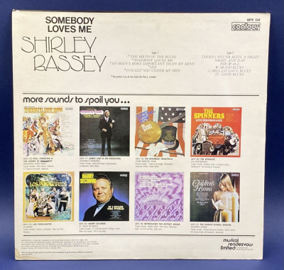 Виниловая пластинка Shirley Bassey "Somebody loves me".