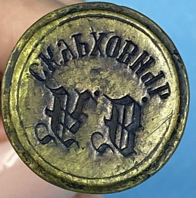 Бронзовая миниатюрная печать "Наполеон Бонапарт", XIX век.