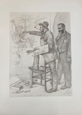Capri von C.W.Allers. 53 факсимиле и 9 акварельных гравюр.