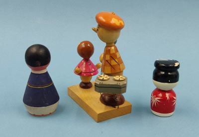 Детские игрушки из дерева, 1960-е годы.