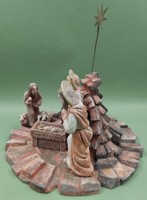 Авторская скульптура "Рождество". Н. А. Воронова. 