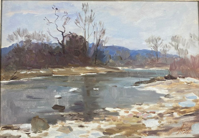Крапивенцева Н.А. "Горный ручей. Горячий ключ".2008 г.