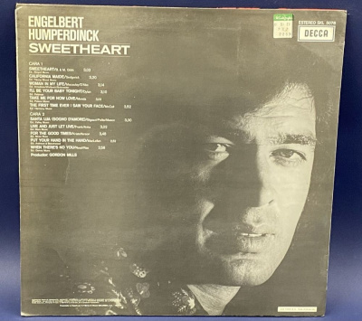 Виниловая пластинка Engelbert Humperdink "Sweetheart".