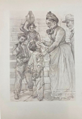 Capri von C.W.Allers. 53 факсимиле и 9 акварельных гравюр.