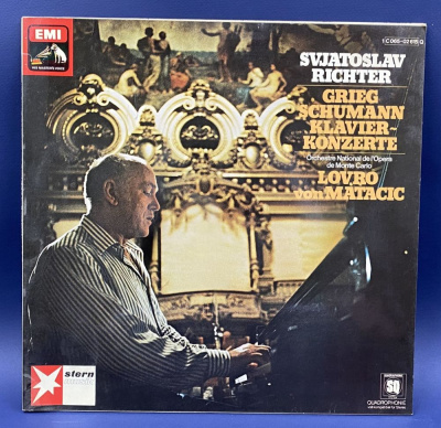 Виниловая пластинка Svjatoslav Richter, Grieg Schumann Klavier-Konzerte LOVRO von MATACIC.