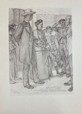 Capri von C.W.Allers. 53 факсимиле и 9 акварельных гравюр.